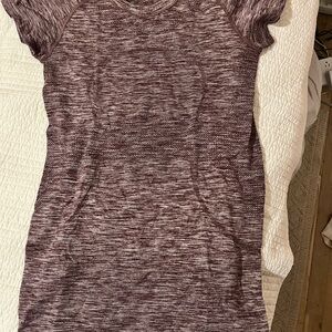Lululemon Athletica Burgundy Heathered Tee